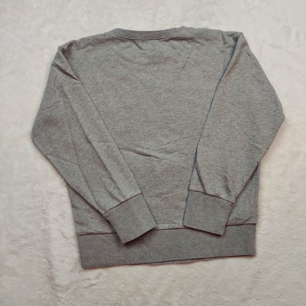J. Crew Gray Floral Embroidered Long Sleeve Sweatshirt Size S - Picture 8 of 10